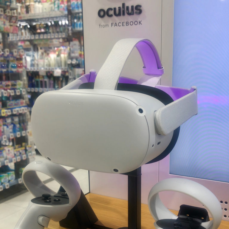 A imagem mostra o Oculus Quest 2